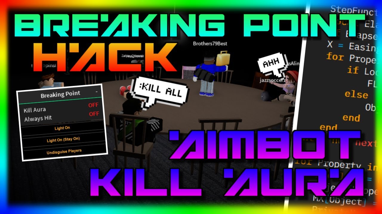 Roblox Breaking Point Gui Hack Script Aimbot Infinite Wins Pastebin Youtube - roblox hack pastebin script