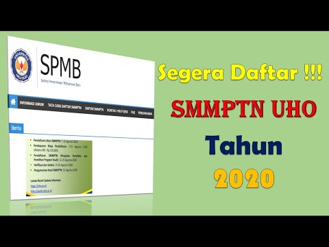 Daftar Akun SMMPTN UHO Tahun 2020