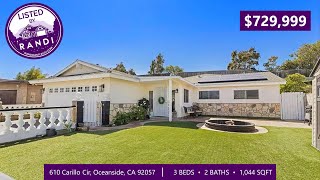 610 Carillo Cir, Oceanside, CA 92057 - New Listing From Randi Castle!