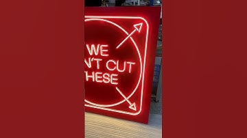 Neon sign luminous signage billboard