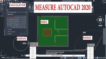 حساب المساحات والأطوال فى DISTANCE AND AREA AUTOCAD 2020