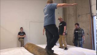 log birling at Jack Axe is so fun!