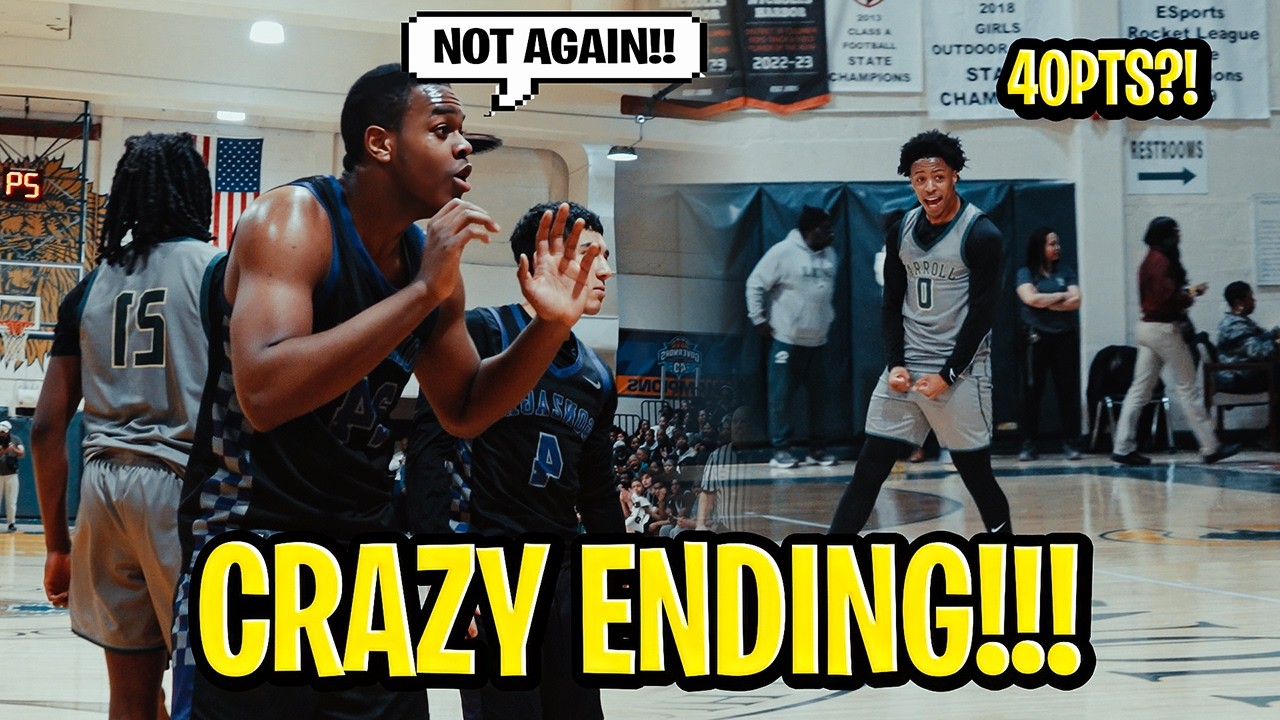 Ant Brown Put On A SHOW (40PTS)… 2-Point Game at the Buzzer 😳| Archbishop Carroll vs Gonzaga