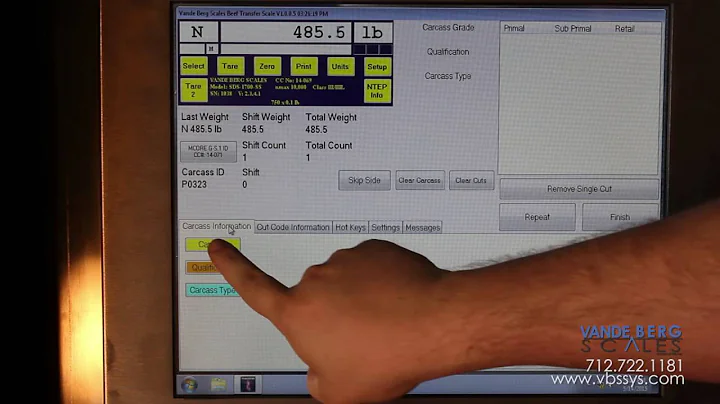 Cut Code Carcass Tracking System
