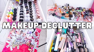 MASSIVE MAKEUP DECLUTTER! PART 2 - VLOGMAS DAY 19 | Paige Koren