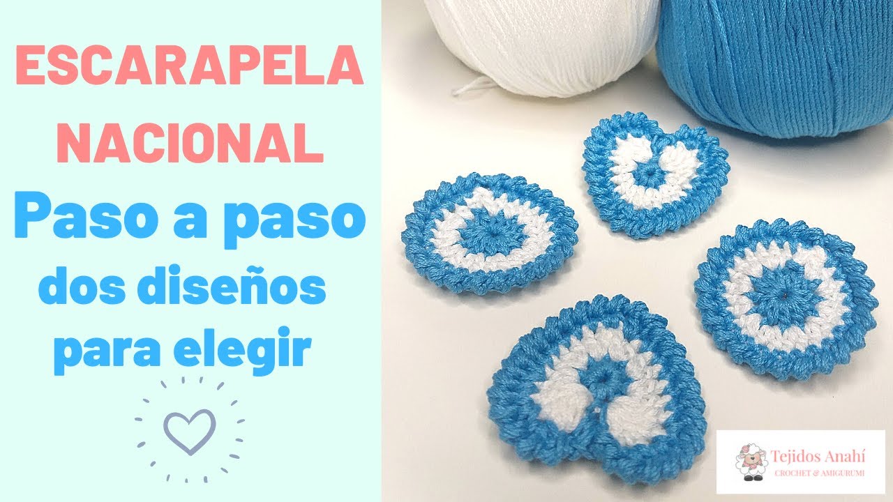 Escarapela Nacional paso a paso super fácil!! Dos modelos para elegir.