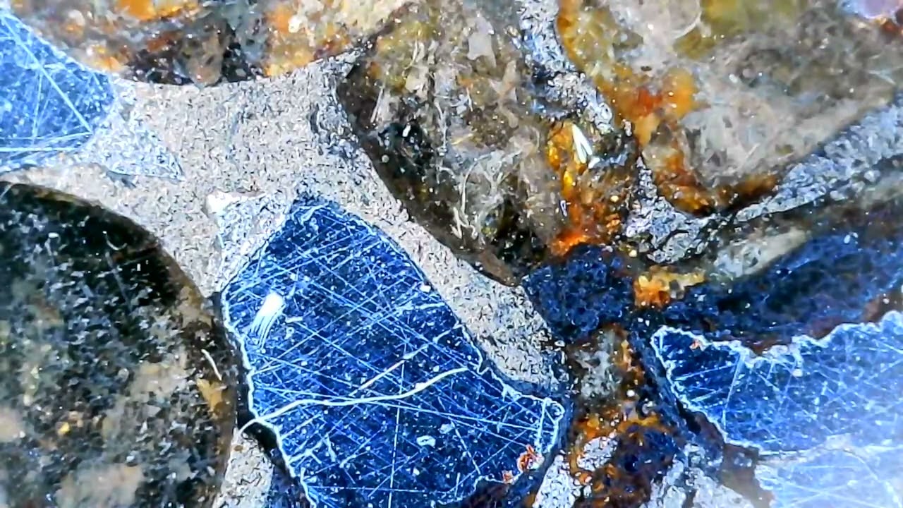 Olivine in an Iron Meteorite Core [HD 1080p] - YouTube