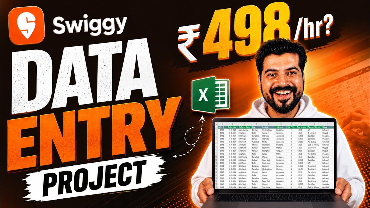 rewrite this title Excel Data Entry work Rs. 498 per hour ❓ (Second Salary) rewrite this title Excel Data Entry work Rs. 498 per hour ❓ (Second Salary)