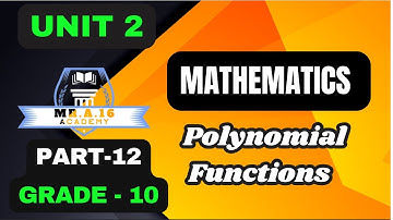 MATHS GRADE 10 UNIT 2 PART 12/ APPLICATION OF POLYNOMIAL FUNCTIONS OF EXERCISE 2.23