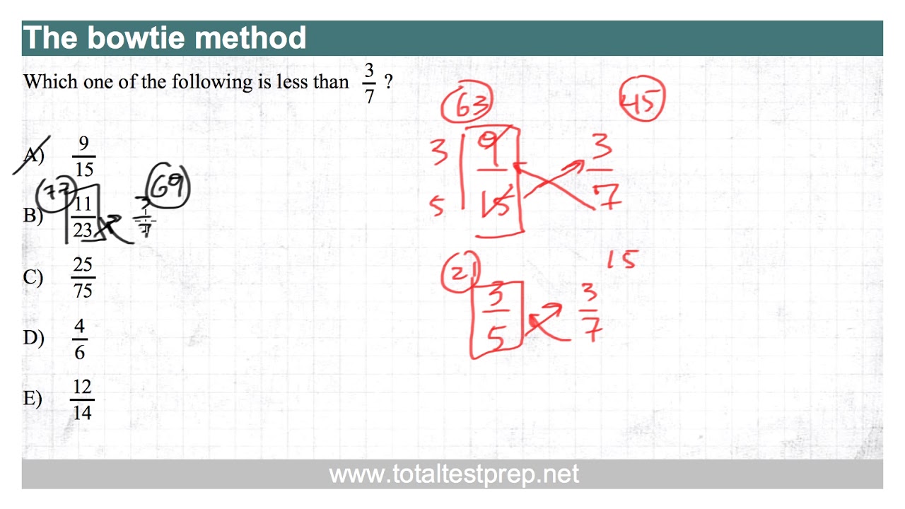 GMAT Bowtie Method YouTube GMAT Bowtie Method YouTube