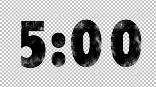 Stamped DIY 5 Minute Countdown - Transparent Background - FREE DOWNLOAD