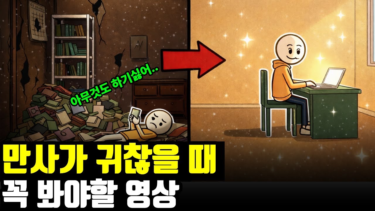 당신이 게으른 진짜 이유 (소름 주의): 상위 1%만 몰래 쓰고 있는 '무조건 실행' 뇌 해킹법