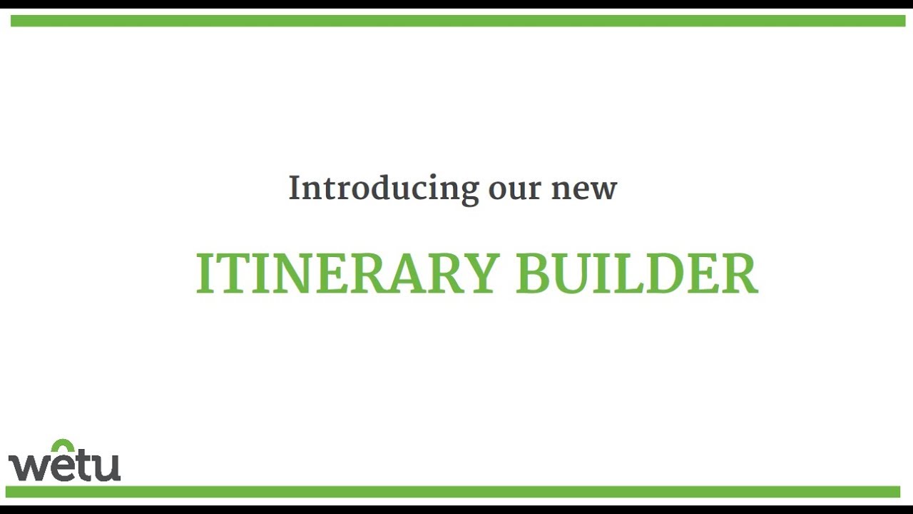 itinerary builder