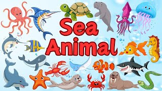 20 Water Animals | list of water animals | aquatic animals name in english | marine animals