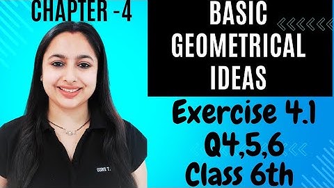 Exercise 4.1 Question 4, 5, 6 | class 6th | basic geometrical ideas | NCERT CBSE #maths #mathematics