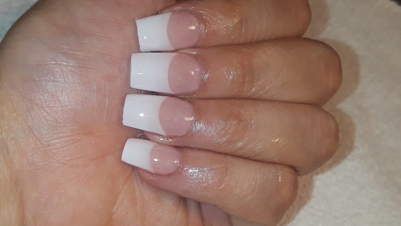 Detalle 12+ imagen uñas acrilicas con tip blanco