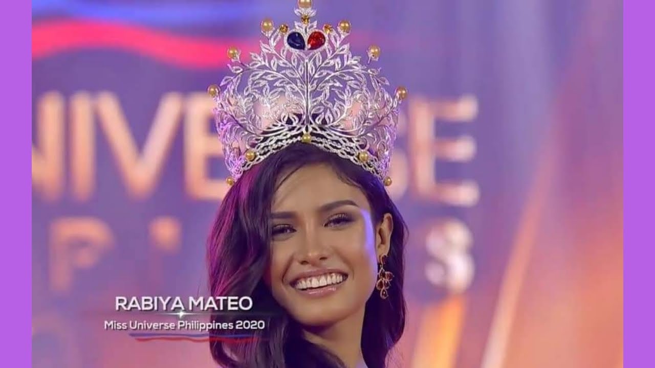 Miss Universe Philippines 2020 Winner Rabiya Mateo Iloilo City Youtube 