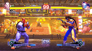 Mr Karate Dan vs Vega (Hardest) Ultra Street Fighter IV..