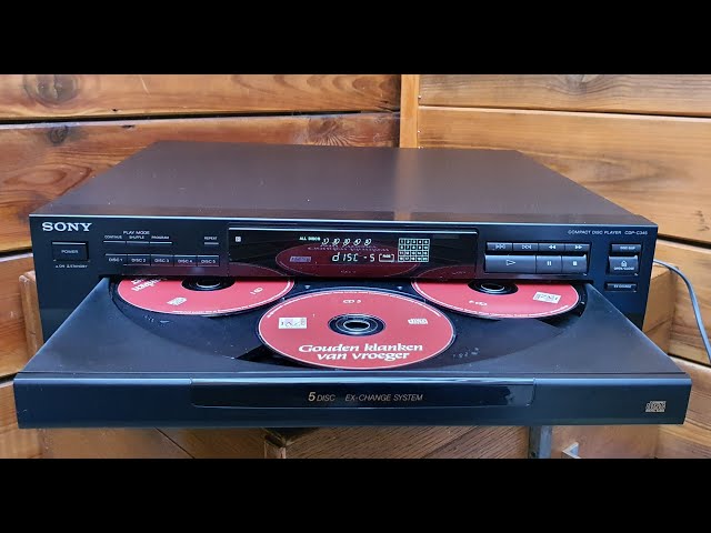 SONY CDP-C445 回転式5連装CDプレーヤー【美品・リモコン付】 Sony CDP-C445 CD Carousel 5 Discs – The Turntable Store