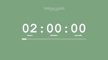 ⏰ 2 Hour Timer / Sweet Green Screen 🌿 / Countdown / Best Aesthetic Timer for Studying