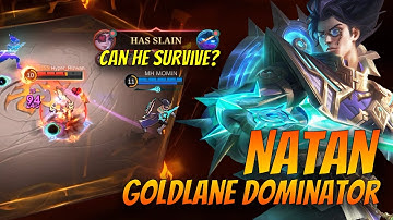 Natan Goldlane Dominator Superb Damage!! - Build Top 1 Global Natan ~ MLBB