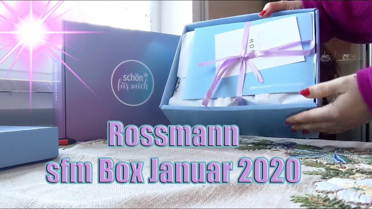 Rossmann Sfm Schon Fur Mich Box Januar 2020 Unboxing Youtube