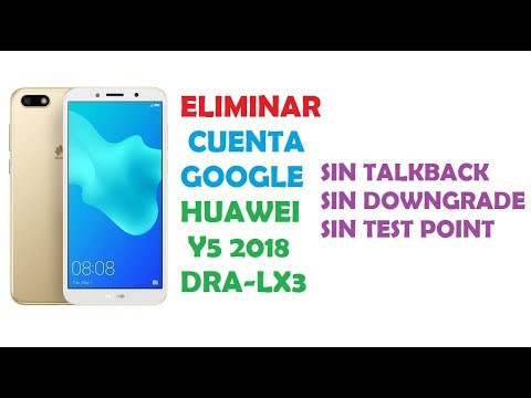 eliminar o quitar cuenta google huawei y5 2018 dra-lx3 / NUEVO METODO 2021  - YouTube