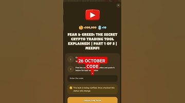Fear & Greed: The Secret Crypto Trading Tool Explained! | Part 1 of 5 | MeemFi #memefi #airdrop