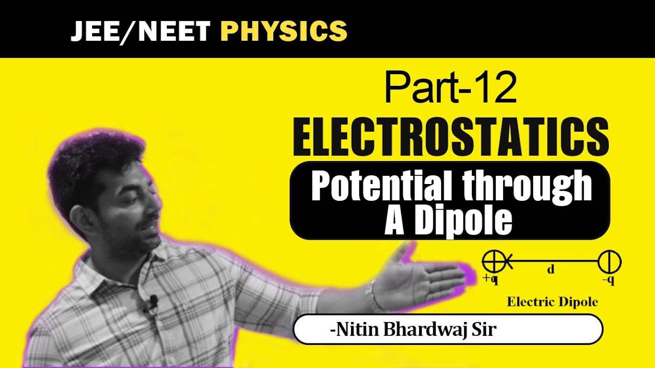Electric potential due to a dipole - YouTube