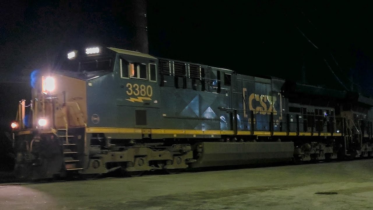 Fast NS G81/CSX M693 with CSX 3380 Lead Manifest Highlights in Augusta 