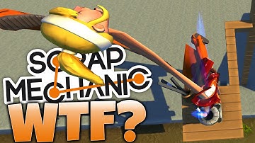 Scrap Mechanic - Dwarf Destruction! Dwarf Tossing Machines (Scrap Mechanic Gameplay)