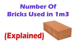 How many bricks are used in 1m3? | Calculation of bricks