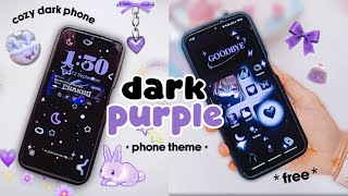 DARK MODE | MAKE YOUR SAMSUNG AESTHETIC IN DARK THEME | BLACK PURPLE 💜🖤 screenshot 4