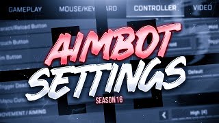 BEST aimbot controller settings in Season 16 (Apex Legends)