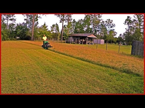 3-hours-of-yard-work-in-7-minutes-|-mowing-very-tall-grass