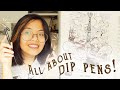 An illustrated guide to nibs + dip pens!