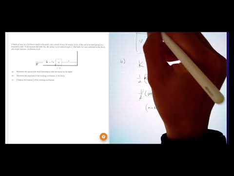 [AP Physics 1] Bullet Block Inelastic Collision to Spring Block System