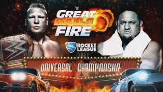 WWE2K17 - BROCK LESNAR vs SAMOA JOE | Great Balls of Fire ( Universal Championship Match!!!)