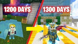 I Survived 1300 Days In Skyblock | Blockman Go | FurtherXT