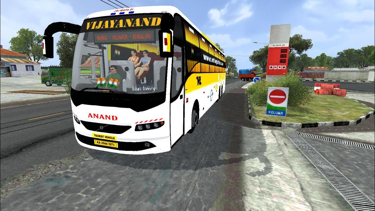 Premium VRL Volvo B11R Day Drive 😲 | Realistic Indian Private Bus BusSID Gameplay