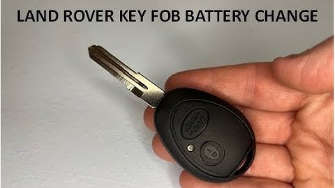 Land Rover Freelander Discovery Key Fob Battery Replacement