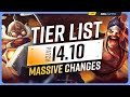 New tier list for patch 1410  massive changes