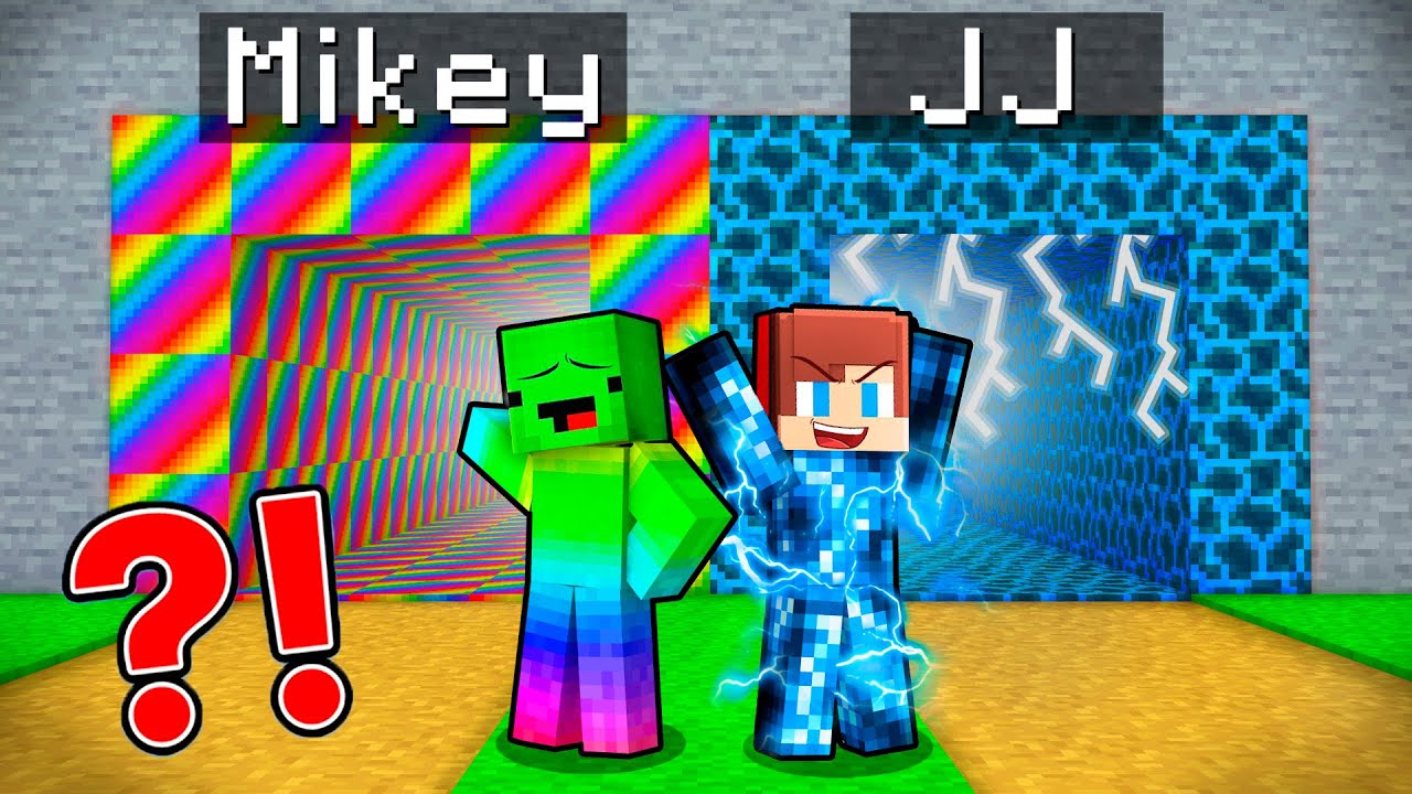 Mikey RAINBOW vs JJ STORM Tunnel Battle in Minecraft - Maizen
