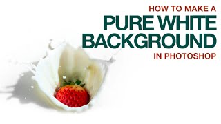 How to Make a Pure White Background in Photoshop