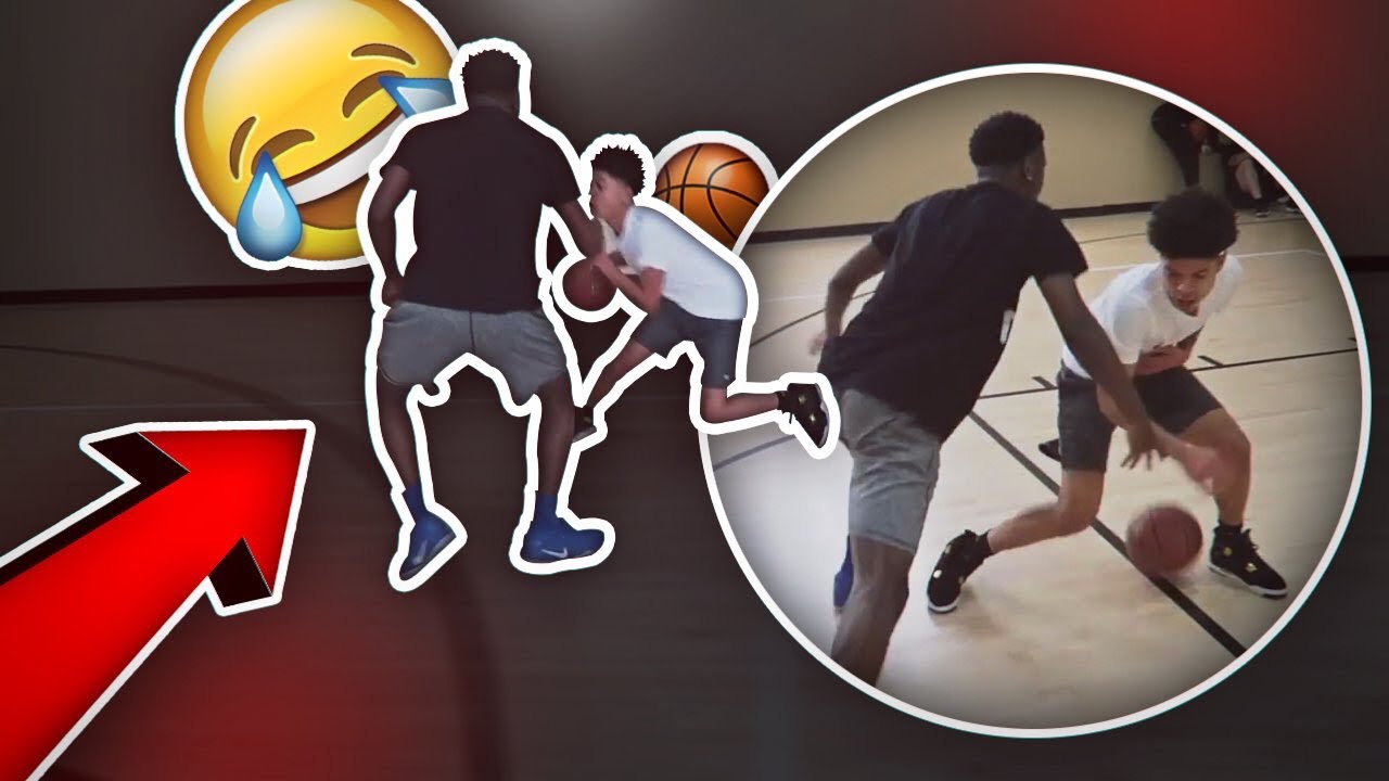 1V1 VS 6'5 COLLEGE ATHLETE! *SOMEBODY GOT DUNKED ON*