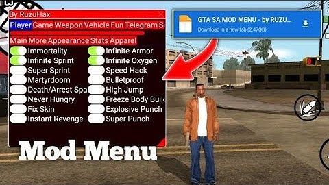 Gta sa android mod menu v2.11.277. android 16.15.14.13.12....