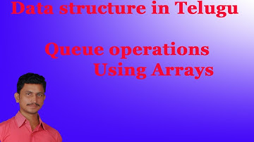 Queue operations using Arrays ||Data Structure || By Mr Sivarao
