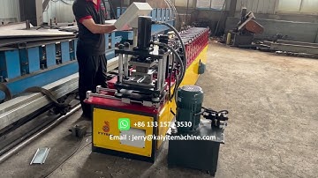 Rolling shutter door blade roll forming machine with hole punching ready for ship