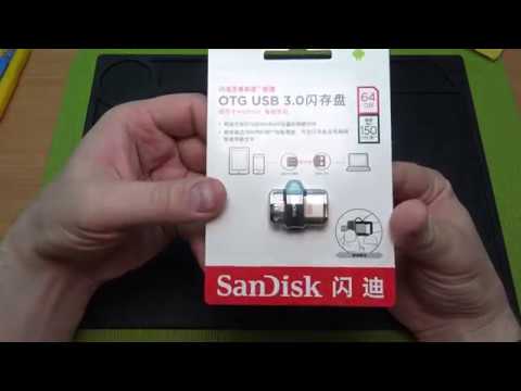 ПОПУЛЯРНАЯ, НЕДОРОГАЯ ФЛЕШКА USB 3.0 SANDISK 64 GB OTG С ALIEXPRESS
