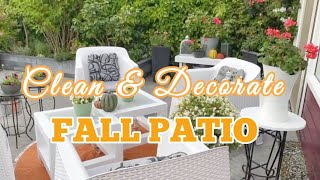 ?FALL PATIO | Clean + Decorate with me | Fall Backyard | Pre Winter Patio Decor